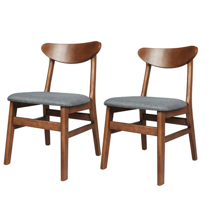 Levede 2xDining Chairs Kitchen Chair Brown 2Pack-1973194075544883200