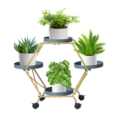 Levede Plant Stand Garden Outdoor Indoor Grey-1864184725065830400