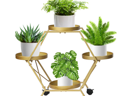 Levede Plant Stand Garden Outdoor Indoor Gold-1864184724919029760