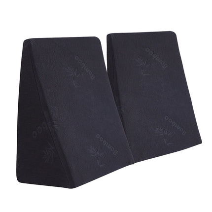 Cool Gel Memory Foam Bed Wedge Pillow With Cover-1954802412137091072