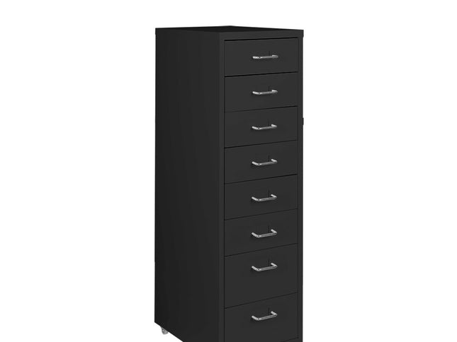 Levede 8 Drawer Office Cabinet Drawers Black-1917016720166490112
