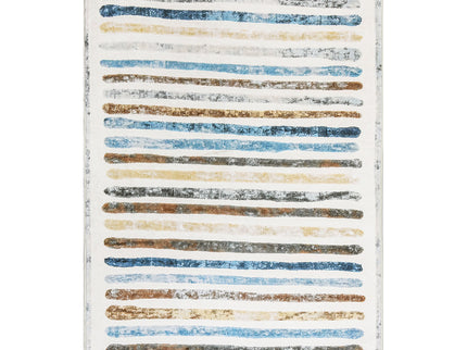 Marlow Floor Rug Short Pile Washable Carpet Soft Plush Non Slip Stripe 200x290-1910112210395467776