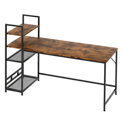 Levede Computer Desk Study Home Table with 4-Tier Shelf-2011971109058121728