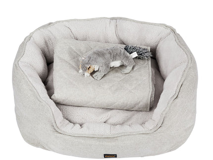 PaWz Pet Bed Set Dog Cat Quilted Blanket X-Large Beige-1864184505003282432