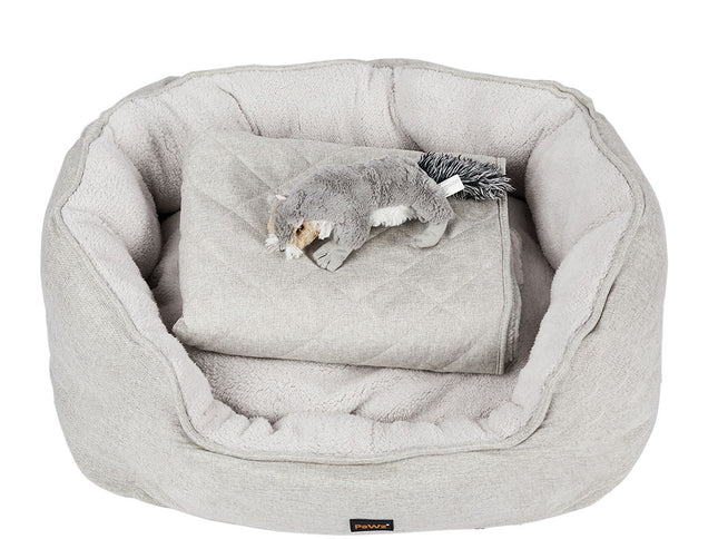 PaWz Pet Bed Set Dog Cat Quilted Blanket X-Large Beige-1864184505003282432