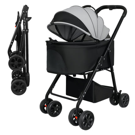 Pawz Pet Stroller 3 in1Dog Cat Pram Foldable Carrier-2017004951246606336