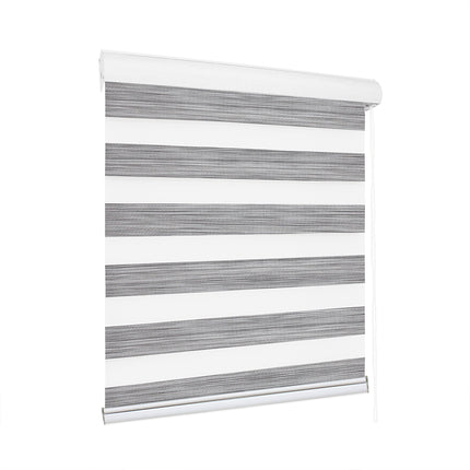 Marlow Blackout Zebra Roller Blind Curtains 120x210 Grey-1975420491145547776