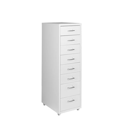 Levede Office Cabinet 8 Drawer Drawers White-1973193874033741824