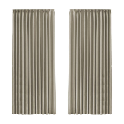 Marlow 2XBlockout Curtains Chenille 180x250 Coffee CD1016-180x250-DG-1973194067525373952