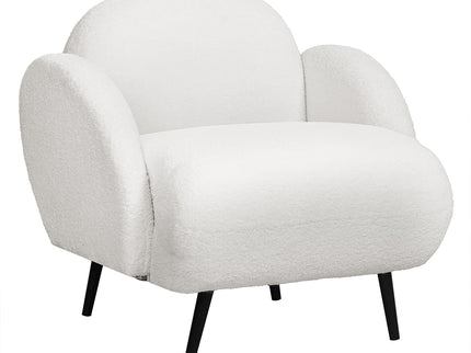 Levede Sofa Chair Fleece Upholstered Single White-1910112207304265728