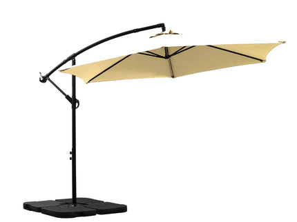 Mountview 3M Outdoor Umbrella Cantilever Grey-1864184442038390784