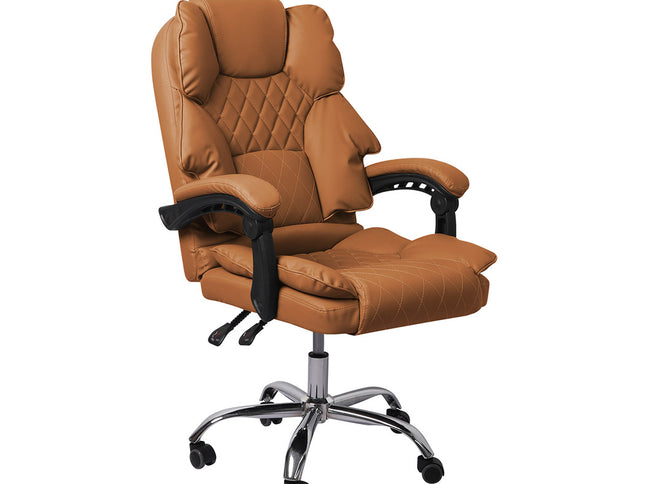 Levede Gaming Chair Office Computer Brown No Footrest-1864184462133301248