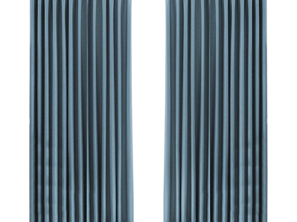 Marlow 2XBlockout Curtains Chenille 180x250 Blue CD1016-180x250-DG-1910113279980736512