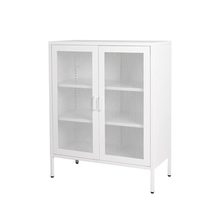 Levede Storage Cabinet Steel Kitchen White-1973194076320829440