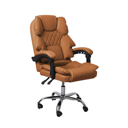 Levede Gaming Chair Office Computer Brown No Footrest-1975420440549658624