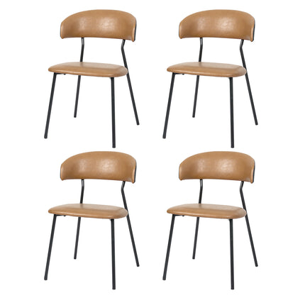 Levede 4x PU Leather Dining Chairs Kitchen Lounge-2006732800698486784