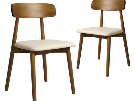 Levede 2x Dining Chairs Kitchen Chair Walnut-1942353412825944064