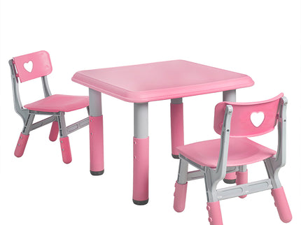 BoPeep Kids Table and Chairs Children Pink-1919892903220613120