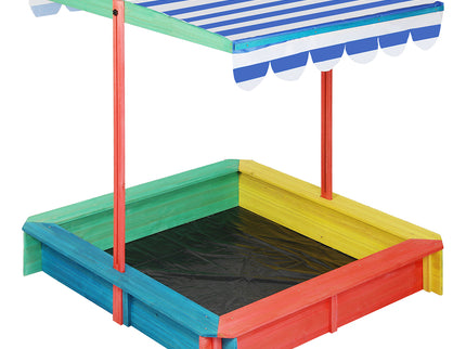 Bopeep Kids Wooden Sandbox 120X120CM-1954802417065398272