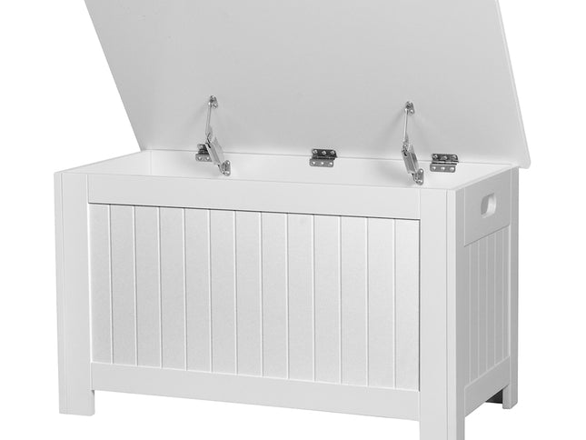 Levede Kids Toy Box Storage Chest Cabinet White-1864184634938626048