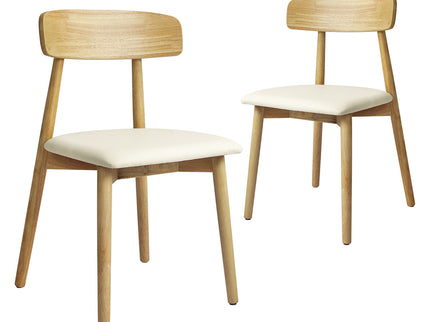 Levede 2x Dining Chairs Kitchen Chair Natural-1942353412645588992