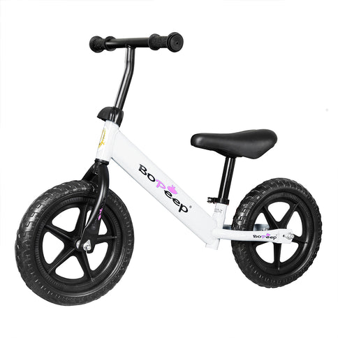 BoPeep Kids Balance Bike Ride On Toys White-1910113160497598464
