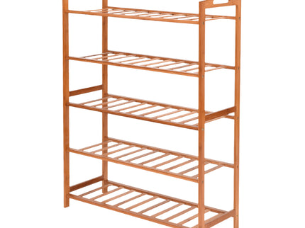 Levede 2x Bamboo Shoe Rack Shoes Organizer-1919892878436470784