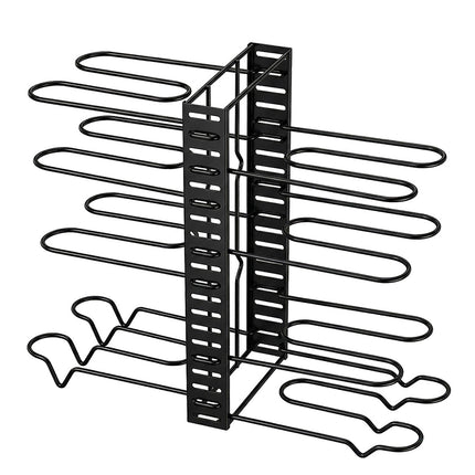 Toque Pot Rack Organizer 8 Tier Adjustable Pan Holder Kitchen Storage Shelves-2050059014796087296