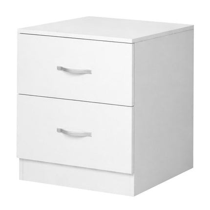 Levede Bedside Table Side Table 2 Drawers Storage Nightstand Bedroom Cabinet-2065254302913531904