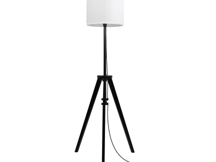 EMITTO Wooden Floor Lamp Modern Tripod Black-1864184397176115200