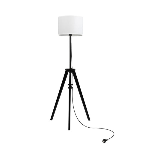 EMITTO Wooden Floor Lamp Modern Tripod Black-1864184397176115200