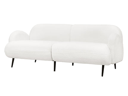Levede Cloud Sofa 3 Seater Sherpa Fleece White-1910112206943555584