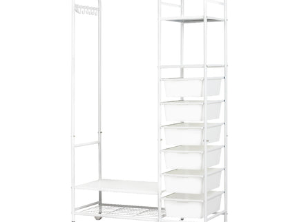 Levede 94CM Clothes Rack Stand Heavy Duty Hanging-1910149775618084864