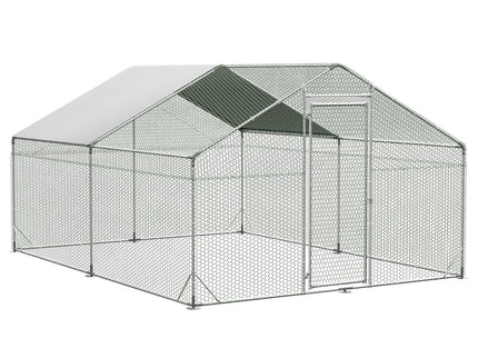 Pawz 400x300x194cm Large Metal Walk-in Chicken Coop Cage-1910112290221461504