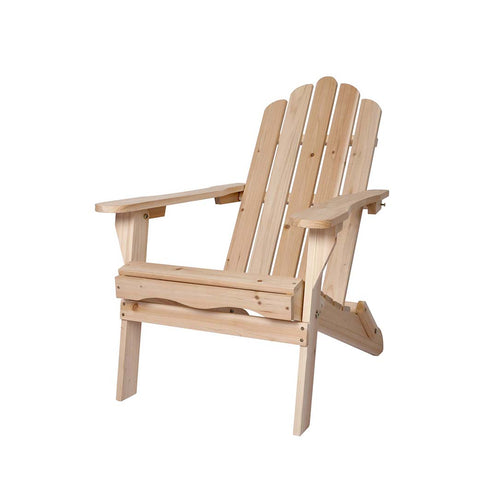 Levede Adirondack Chair Outdoor Furniture Natural-1864184449806241792