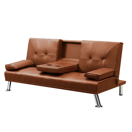 Levede Sofa Bed Adjustable Recliner Brown-1975420502369505280