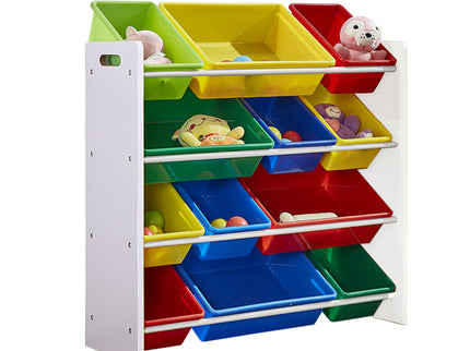 Levede 12Bins Kids Toy Box Bookshelf-1864184634259148800