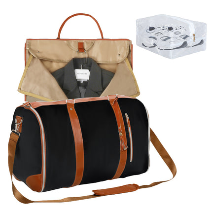 Slimbridge Garment Bags 2 in 1 Hanging Suit Bag Black-1973193511423578112