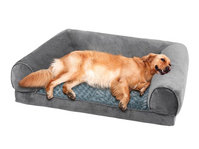 PaWz Pet Bed Sofa Dog Bedding Soft Warm XXL Cover Grey Cover XX-Large-1864184498023960576