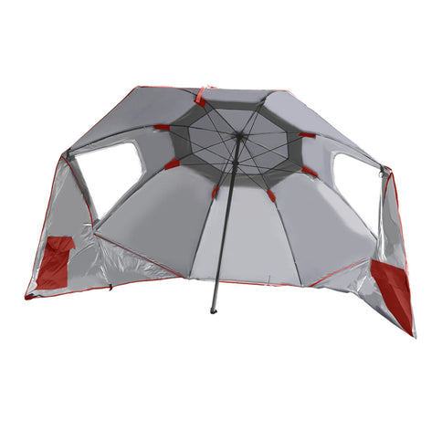 Mountview Beach Umbrella Outdoor Umbrellas Red 2.33M-1864184685488377856