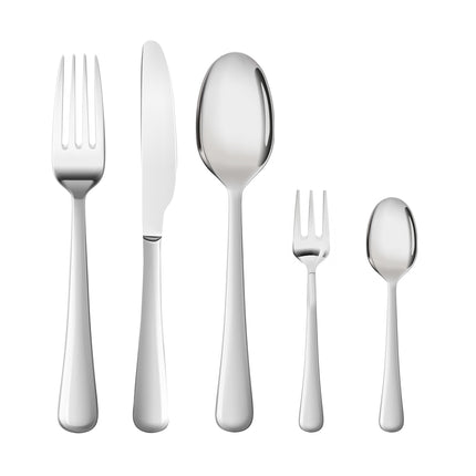 Cutlery Set Stainless Steel Knife Fork Silver-1975420476872331264