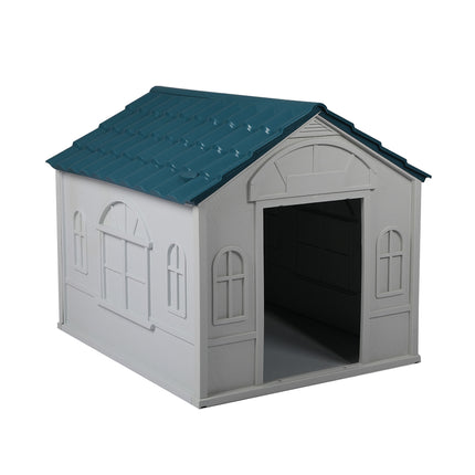 PaWz Dog Kennel Outdoor Indoor Pet Plastic L Blue-1973193644940857344