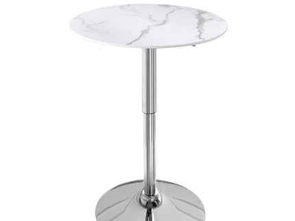 Levede Bar Table Swivel Gas Lift Counter White-1886651050694414336
