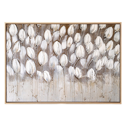 Yezi Modern Floral Canvas Wall Art Large Framed Abstract Painting Decor 80x120cm-2061251859359862785
