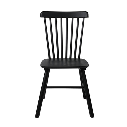 Levede 2x Dining Chairs Kitchen Winsor Black-1975420491875356673