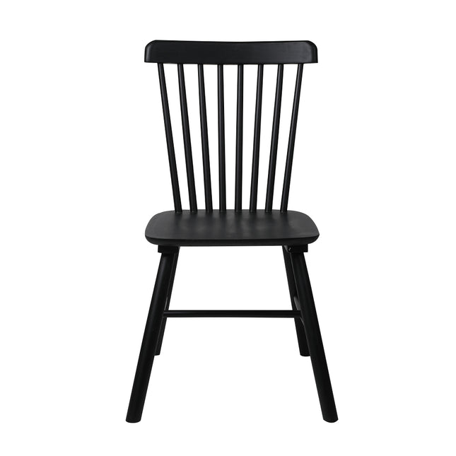 Levede 2x Dining Chairs Kitchen Winsor Black-1975420491875356673