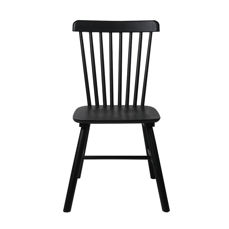 Levede 2x Dining Chairs Kitchen Winsor Black-1975420491875356673