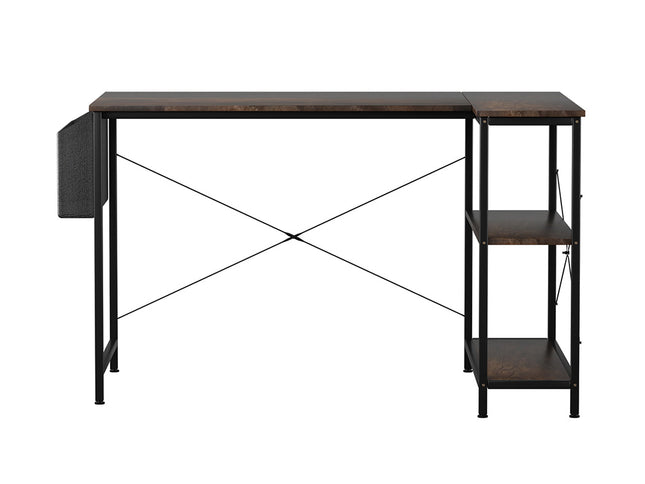Levede L Shaped Computer Desk Corner Desk Brown-1973193440879579137