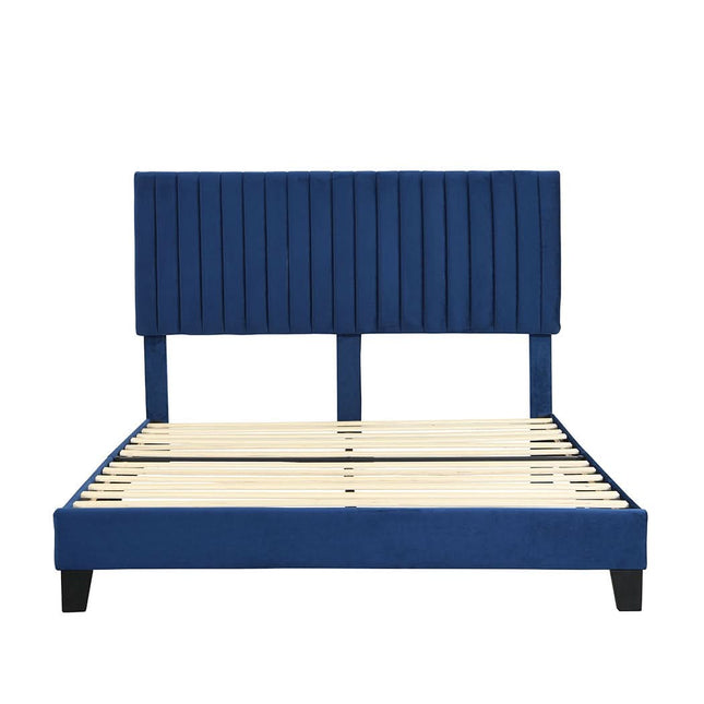Levede Bed Frame Queen Size Mattress Blue-1942353318726733825