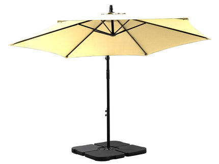 Mountview 3M Outdoor Umbrella Cantilever Grey-1864184442038390785
